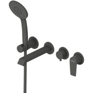 Смеситель для ванны Cezares Nautic NAUTIC-VDM3-NOP Черный матовый