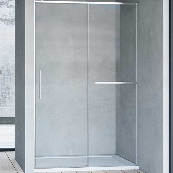 Душевая дверь Vincea Slim Soft 100 VDS-1SS100CL профиль Хром стекло прозрачное