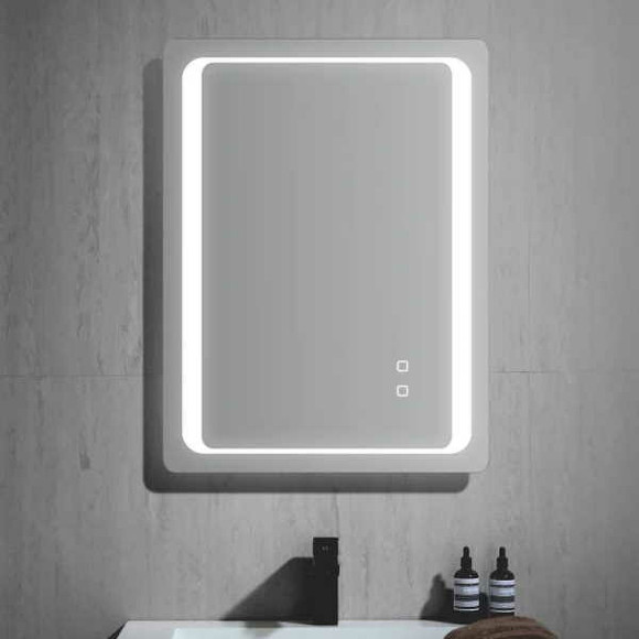 Зеркало Gappo 60 G605 с подсветкой с сенсорным выключателем, подогревом и часами Зеркало Gappo 60 G605 с подсветкой с сенсорным выключателем, подогревом и часами