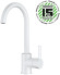 Смеситель для кухни Orange OneLife P04-001W Белый Смеситель для кухни Orange OneLife P04-001W Белый