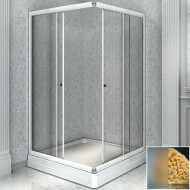 Душевой уголок Radomir 100x110 1-09-1-0-0-1231 профиль Белый стекло матовое