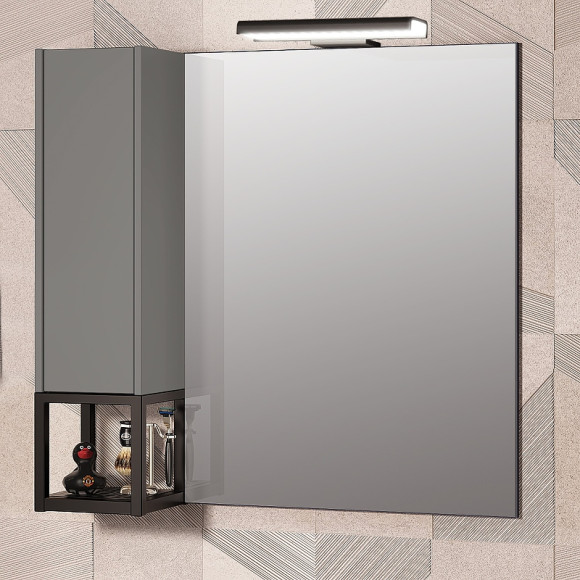 Подвесной шкаф Opadiris Треви 20 L 00-00003873 Серый матовый Подвесной шкаф Opadiris Треви 20 L 00-00003873 Серый матовый