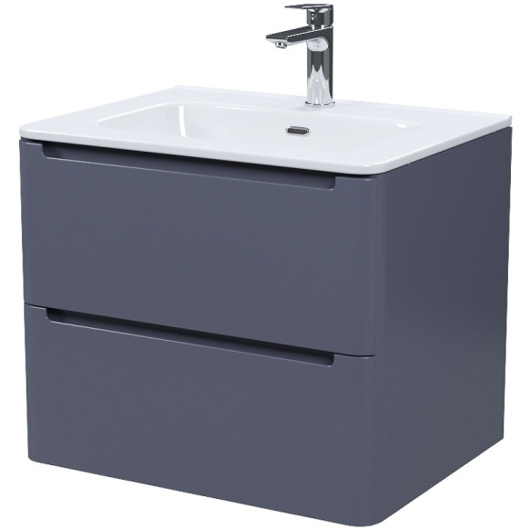 Тумба с раковиной Iddis Edifice 60 EDI60D0i95K подвесная Темно-серая Тумба с раковиной Iddis Edifice 60 EDI60D0i95K подвесная Темно-серая