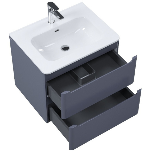Тумба с раковиной Iddis Edifice 60 EDI60D0i95K подвесная Темно-серая Тумба с раковиной Iddis Edifice 60 EDI60D0i95K подвесная Темно-серая