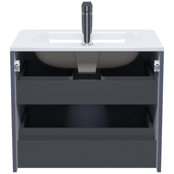 Тумба с раковиной Iddis Edifice 60 EDI60D0i95K подвесная Темно-серая Тумба с раковиной Iddis Edifice 60 EDI60D0i95K подвесная Темно-серая