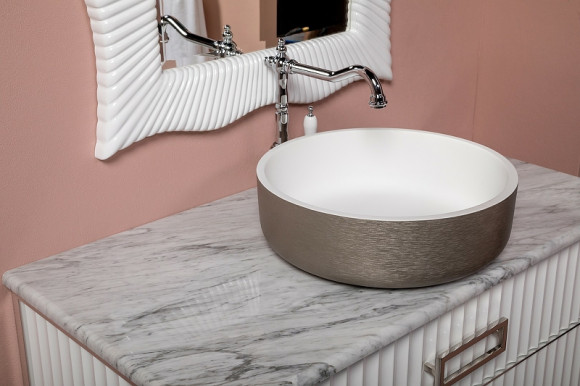 Тумба под раковину Boheme Armadi Art Monaco 80 867-080-WG Белая глянец Золото Тумба под раковину Boheme Armadi Art Monaco 80 867-080-WG Белая глянец Золото