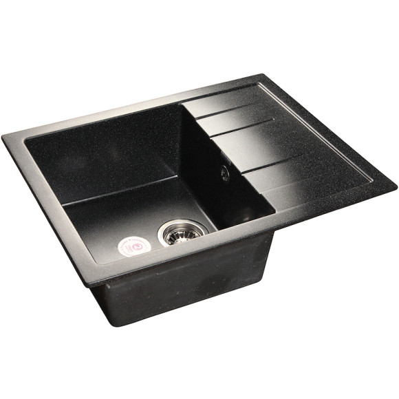 Кухонная мойка GranFest Quadro GF-Q650L Черная