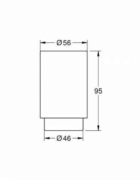 Стакан для зубных щеток Grohe Selection 41029000 Белый Стакан для зубных щеток Grohe Selection 41029000 Белый