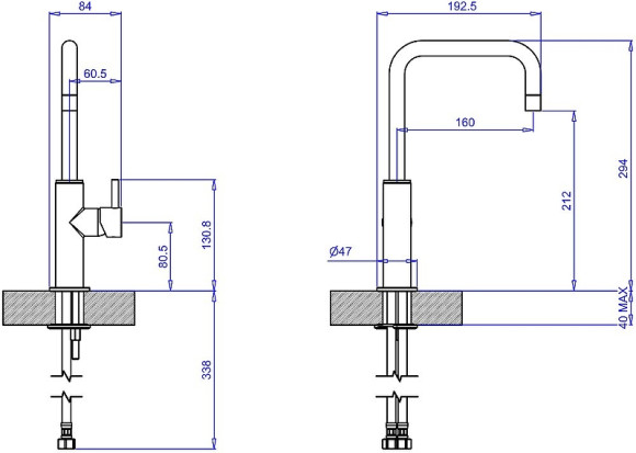 Смеситель для раковины Margaroli Moderna RU2001AA01CR Хром Смеситель для раковины Margaroli Moderna RU2001AA01CR Хром