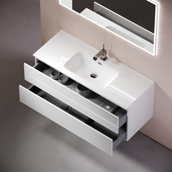 Тумба под раковину Sancos Urban 120 UR120-1W подвесная Белый глянец