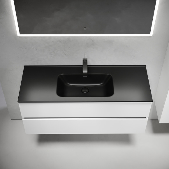 Тумба под раковину Sancos Urban 120 UR120-1W подвесная Белый глянец