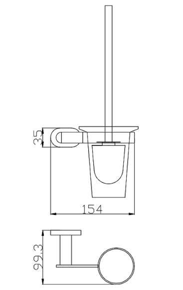 Ершик для унитаза Rav Slezak Yukon YUA0500CMATZ Черный матовый Золото Ершик для унитаза Rav Slezak Yukon YUA0500CMATZ Черный матовый Золото