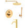 Комплект смесителей Paffoni Light KITLIG015HG071KING Золото медовое
