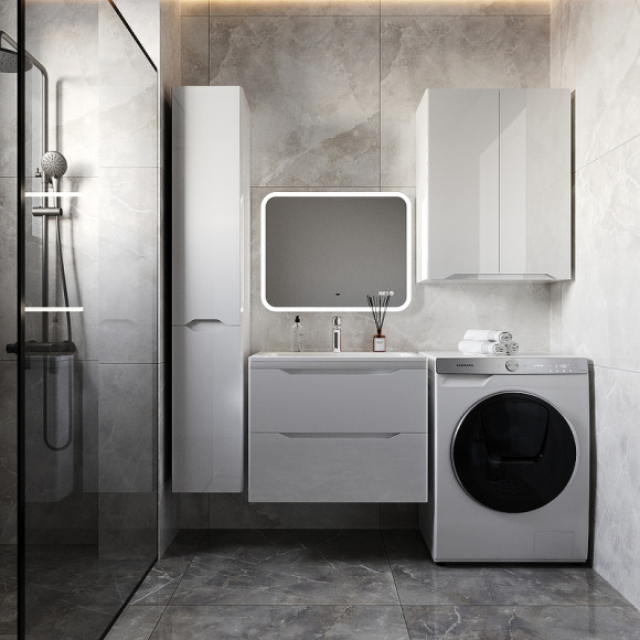 Тумба под раковину Style Line Марелла 70 Люкс Plus СС-00002408 подвесная Белый глянец антискрейтч Тумба под раковину Style Line Марелла 70 Люкс Plus СС-00002408 подвесная Белый глянец антискрейтч