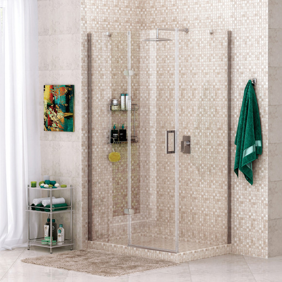 Душевой уголок WasserKRAFT Aller 120х100 L 10H10L профиль Хром стекло прозрачное