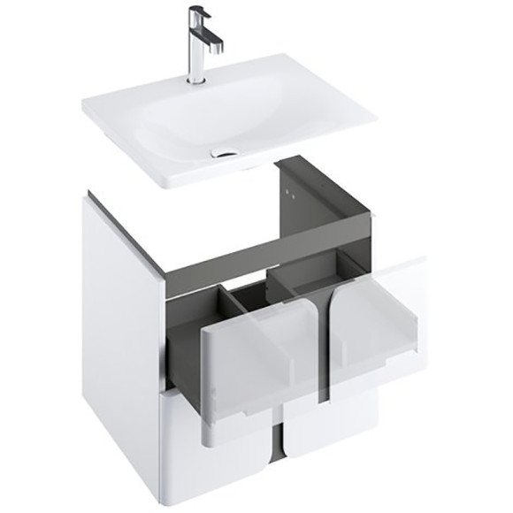 Тумба под раковину Ravak SD Balance 60 X000001367 подвесная Белая Графит Тумба под раковину Ravak SD Balance 60 X000001367 подвесная Белая Графит