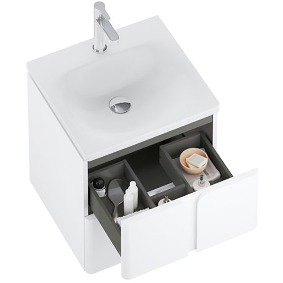 Тумба под раковину Ravak SD Balance 60 X000001367 подвесная Белая Графит Тумба под раковину Ravak SD Balance 60 X000001367 подвесная Белая Графит