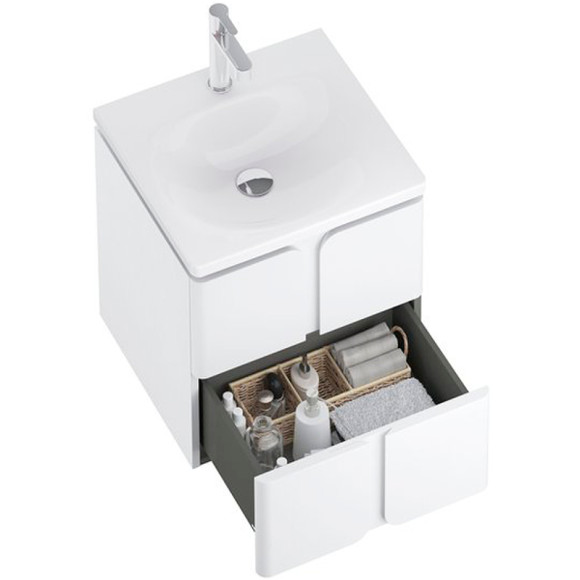 Тумба под раковину Ravak SD Balance 60 X000001367 подвесная Белая Графит Тумба под раковину Ravak SD Balance 60 X000001367 подвесная Белая Графит