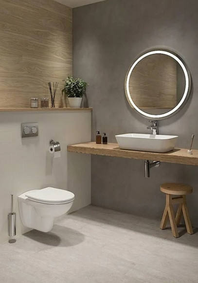 Комплект унитаза с инсталляцией Vitra Normus 9773B003-7201 с сиденьем Микролифт и Белой глянцевой клавишей смыва