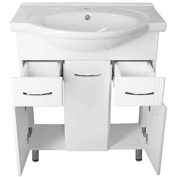 Тумба под раковину Style Line Эко Стандарт 26 Байкал 75 ЛС-00002286 Белый глянец Тумба под раковину Style Line Эко Стандарт 26 Байкал 75 ЛС-00002286 Белый глянец