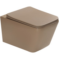 Унитаз SantiLine SL-5007KH подвесной Светло-коричневый матовый с сиденьем Микролифт