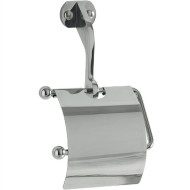 Держатель туалетной бумаги Kerasan Retro 742190 с крышкой Хром Держатель туалетной бумаги Kerasan Retro 742190 с крышкой Хром