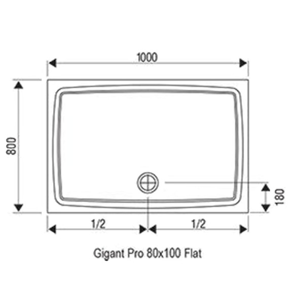 Душевой поддон из искусственного камня Ravak Gigant Pro 100x80 Flat XA03A411010 Белый Душевой поддон из искусственного камня Ravak Gigant Pro 100x80 Flat XA03A411010 Белый
