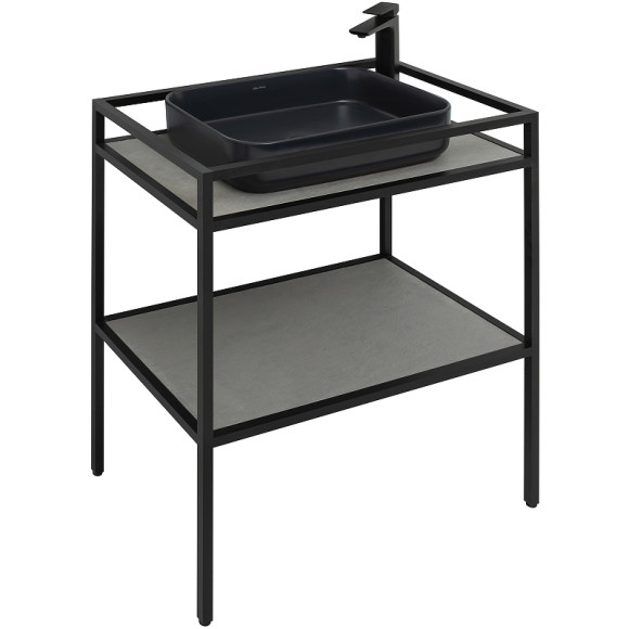 Консоль под раковину Allen Brau Liberty 75 1.33002.BB Черный браш Консоль под раковину Allen Brau Liberty 75 1.33002.BB Черный браш