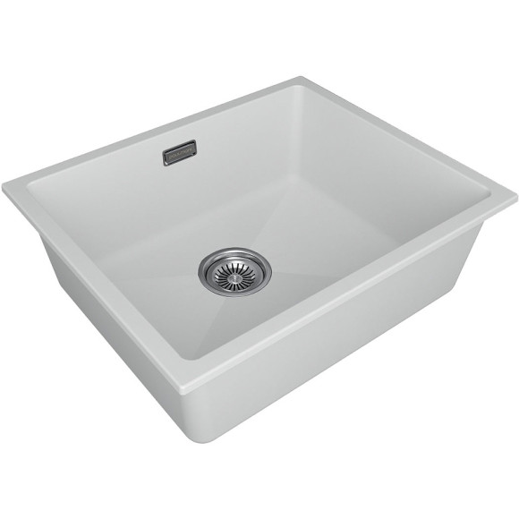 Кухонная мойка Paulmark Lumi 55 UNI LU55-WH Белая Кухонная мойка Paulmark Lumi 55 UNI LU55-WH Белая