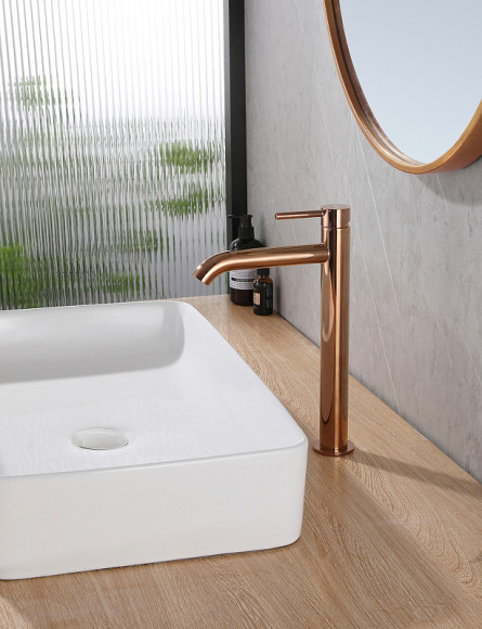 Смеситель для раковины Abber Wasser Kreis AF8111RG Розовое золото Смеситель для раковины Abber Wasser Kreis AF8111RG Розовое золото