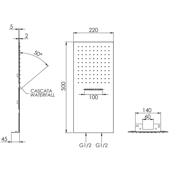 Верхний душ Remer 350UFCAX Хром Верхний душ Remer 350UFCAX Хром