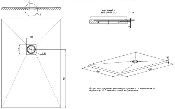 Душевой поддон из искусственного камня Allen Brau Priority 120x80 8.31006-AM Антрацит Душевой поддон из искусственного камня Allen Brau Priority 120x80 8.31006-AM Антрацит