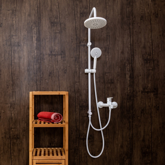 Душевая система Orange O-Shower OW02w Белый глянец Душевая система Orange O-Shower OW02w Белый глянец