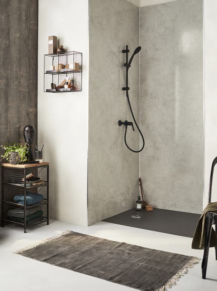 Душевой поддон из искусственного камня Jacob Delafon Tolbiac 140x90 E6D333RU-NGM Черный матовый