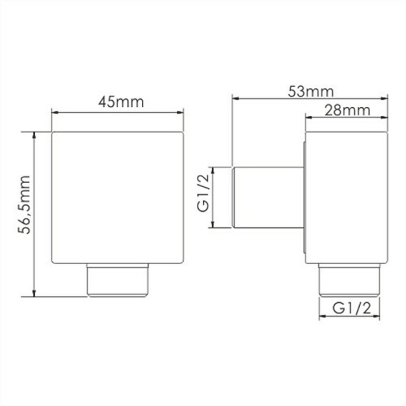 Шланговое подключение WasserKRAFT A124 Хром Шланговое подключение WasserKRAFT A124 Хром
