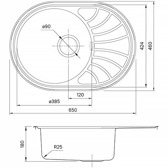 Кухонная мойка Iddis Suno S 65 SUN65SDi77S Сатин