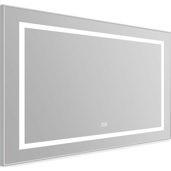 Зеркало BelBagno Kraft 98.5 SPC-KRAFT-985-685-TCH-WARM с подсветкой с подогревом Сатин с сенсорным выключателем Зеркало BelBagno Kraft 98.5 SPC-KRAFT-985-685-TCH-WARM с подсветкой с подогревом Сатин с сенсорным выключателем