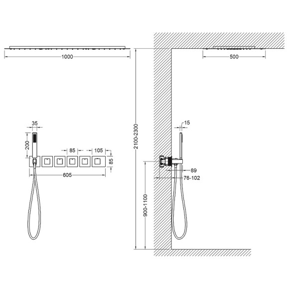 Душевая система Timo Petruma SX-5329/00SM с термостатом Хром Душевая система Timo Petruma SX-5329/00SM с термостатом Хром