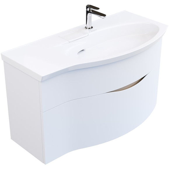 Тумба под раковину Kerama Marazzi Riva 100 R RV.100Rh\WHT.M подвесная Белая матовая Тумба под раковину Kerama Marazzi Riva 100 R RV.100Rh\WHT.M подвесная Белая матовая