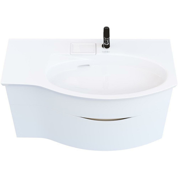 Тумба под раковину Kerama Marazzi Riva 100 R RV.100Rh\WHT.M подвесная Белая матовая Тумба под раковину Kerama Marazzi Riva 100 R RV.100Rh\WHT.M подвесная Белая матовая