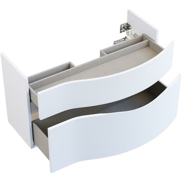 Тумба под раковину Kerama Marazzi Riva 100 R RV.100Rh\WHT.M подвесная Белая матовая Тумба под раковину Kerama Marazzi Riva 100 R RV.100Rh\WHT.M подвесная Белая матовая