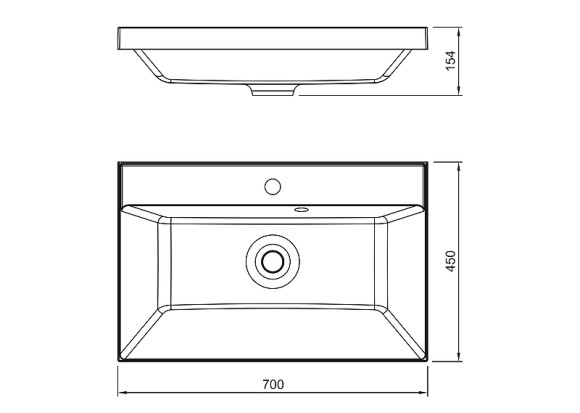 Раковина Florentina Астория 70 10.170.00700.001 Белая Раковина Florentina Астория 70 10.170.00700.001 Белая