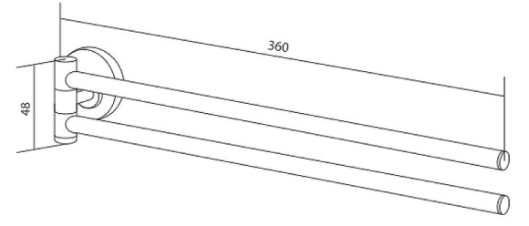 Держатель для полотенец AM.PM Serenity A4032600 Хром Держатель для полотенец AM.PM Serenity A4032600 Хром