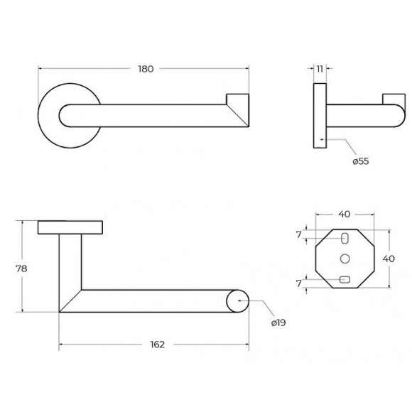 Держатель туалетной бумаги Cezares Relax RELAX-PH2-01 Хром