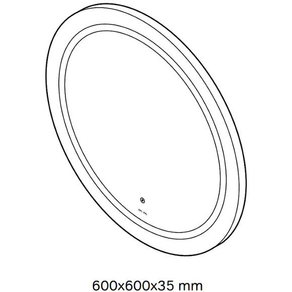 Зеркало AM.PM X-Joy 60 M85AMOX0601WG с подсветкой с ИК-сенсорным выключателем