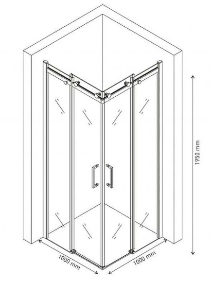 Душевой уголок Berges Gelios 100х100 061027 профиль Хром стекло прозрачное Душевой уголок Berges Gelios 100х100 061027 профиль Хром стекло прозрачное