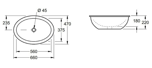Раковина Villeroy&Boch Loop & Friends 66 616130R1 Альпийский белый