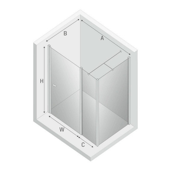 Душевой уголок New Trendy New Soleo Chrome 90x70 K-0715 профиль Хром стекло прозрачное Душевой уголок New Trendy New Soleo Chrome 90x70 K-0715 профиль Хром стекло прозрачное