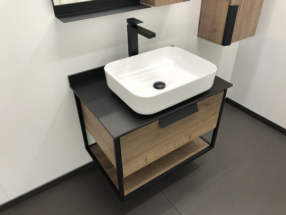 Тумба с раковиной Comforty Кельн 75 00004149065 подвесная Дуб темный Тумба с раковиной Comforty Кельн 75 00004149065 подвесная Дуб темный
