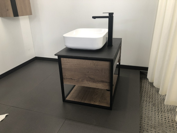 Тумба с раковиной Comforty Кельн 75 00004149065 подвесная Дуб темный Тумба с раковиной Comforty Кельн 75 00004149065 подвесная Дуб темный